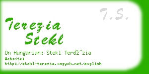 terezia stekl business card